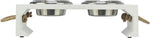 Trixie Be Nordic Set Voerbak / Waterbak Hout / Rvs Wit