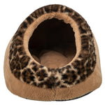 Trixie Kattenmand Iglo Leo Soft Pluche Bruin / Panterprint