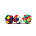 Happy Pet Tabby Patch Pom Pom Bal Assorti