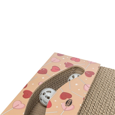 Trixie Krabplank Valentijn Met Ballen Rechthoekig Karton Abrikoos