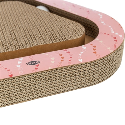 Trixie Krabplank Valentijn Met Ballen Driehoekig Karton Zalm