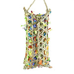 Back Zoo Nature Parakeet Woven Bamboo Pouch