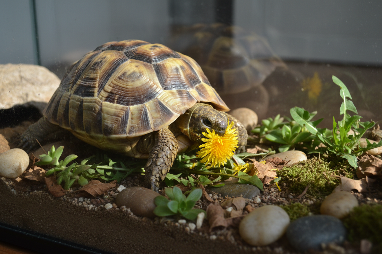 Wat geef ik mijn griekse landschildpad te eten?