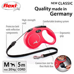 Flexi Rollijn Classic Cord Rood