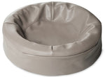 Bia Bed Kunstleer Hoes Hondenmand Taupe