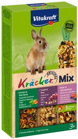 Vitakraft Dwergkonijn Krackers Noot/Bosvruchten/Groenten