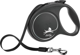 Flexi Rollijn Black Design Tape Zwart