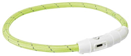 Trixie Lichtgevende Halsband Hond Flash Usb Tpu / Nylon Groen