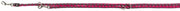 Trixie Hondenriem Cavo Verstelbaar Fuchsia / Grijs