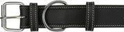 Trixie Halsband Hond Rustic Vetleer Heartbeat Zwart