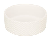 Trixie Voerbak / Drinkbak Wave Keramiek Wit