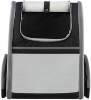 Trixie Hondentas Rugtas Chloe Lichtgrijs / Zwart