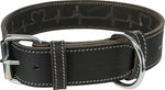 Trixie Rustic Vetleer Halsband Hond Heartbeat Zwart