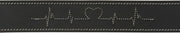 Trixie Rustic Vetleer Halsband Hond Heartbeat Zwart