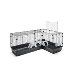 Savic Clubix Corner Knaagdierkooi Zwart
