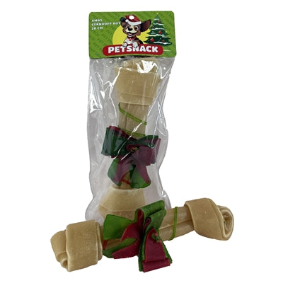 Petsnack Xmas Bot Geknoopt Naturel