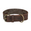 Trixie Halsband Hond Rivet Rustic Vetleer Donkerbruin