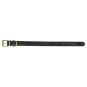 Trixie Halsband Hond Pure Leer Zwart