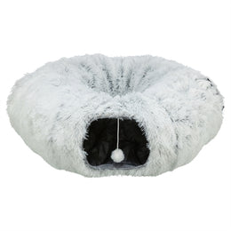 Trixie Harvey Pluche Speeltunnel / Donut Wit / Grijs