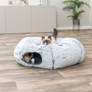 Trixie Harvey Pluche Speeltunnel / Donut Wit / Grijs