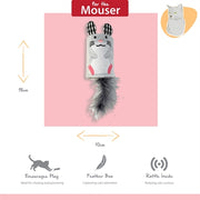 Happy Pet Tabby Patch Muis Ratel En Roller Grijs