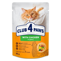 Club 4 Paws Premium Senior 7+ Chicken In Gravy Pouch
