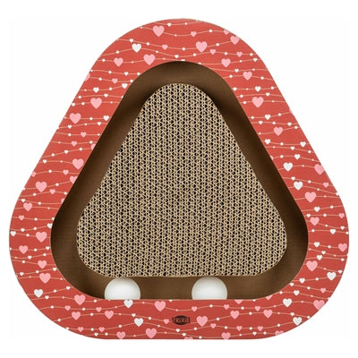 Trixie Krabplank Valentijn Met Ballen Driehoekig Karton Rood