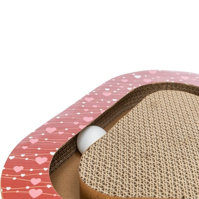 Trixie Krabplank Valentijn Met Ballen Driehoekig Karton Rood