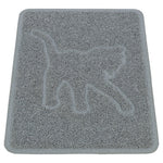 Trixie Kattenbakmat Kattensilhouet Pvc Lichtgrijs
