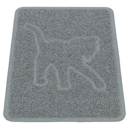 Trixie Kattenbakmat Kattensilhouet Pvc Lichtgrijs