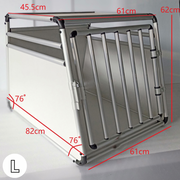 Topmast Autobench Aluminium - Stevige Reisbench - Ronde Buizen - Lichtgrijs
