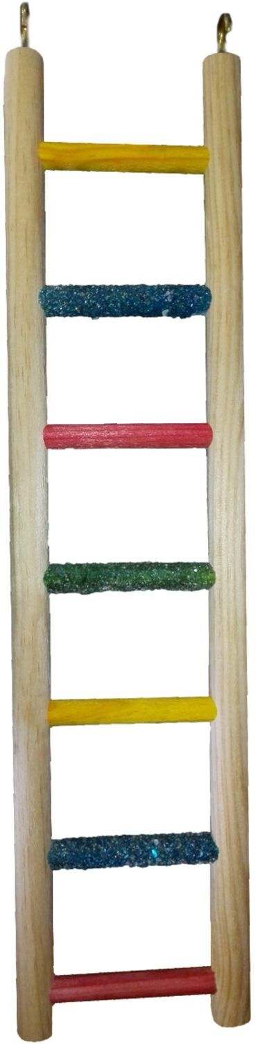 BL3070 HOUTEN LADDER PAPEGAAI 7 TREDEN 62*15CM
