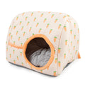 Carrot schuilhuis pluche Meerkleurig
