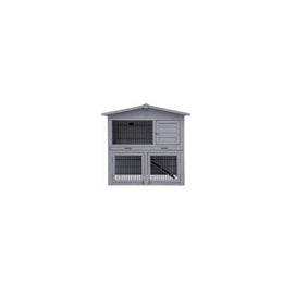 Topmast Konijnenhok hout 101 X 55 X 100 CM grey washed