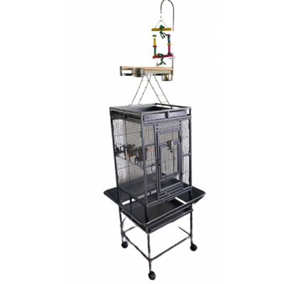 Topmast Papegaaienkooi Paco Antraciet 46 x 46 x 155 cm