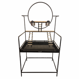 Topmast Papegaaienstandaard Rio - Antraciet - 74 x 104 x 157 cm