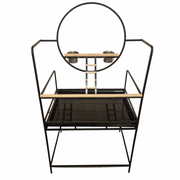 Topmast Papegaaienstandaard Rio - Antraciet - 74 x 104 x 157 cm