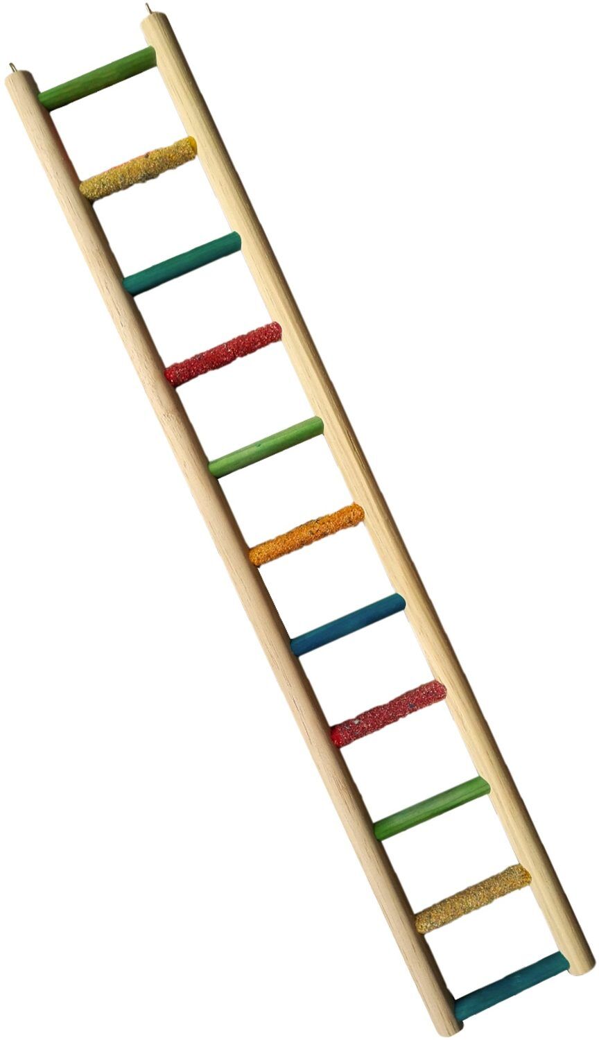HOUTEN LADDER PAPEGAAI 11 TREDEN 92*14,5CM
