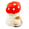 Paddestoel huis pluche Rood/wit