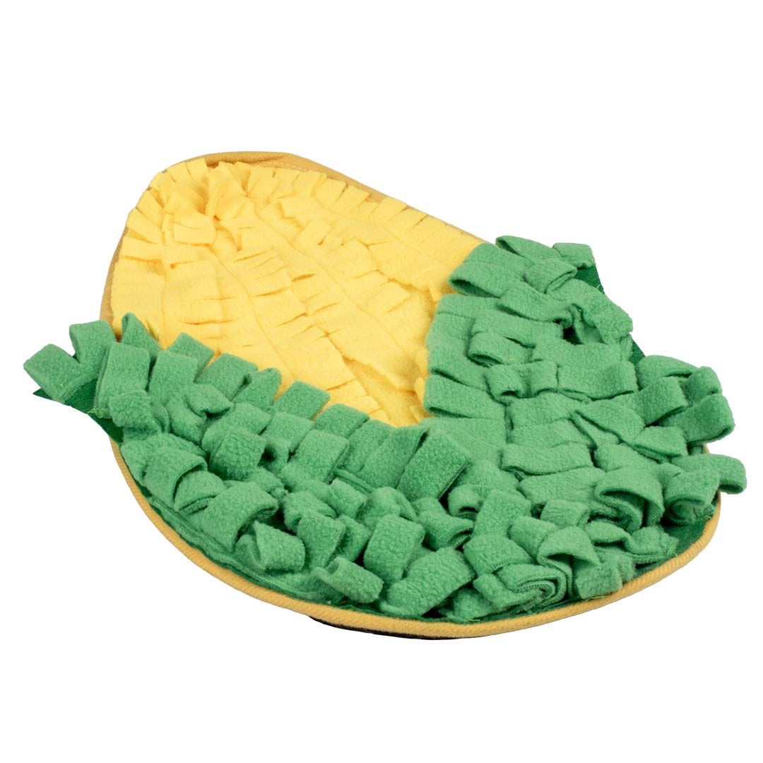 Snuffelmat mais Geel/groen