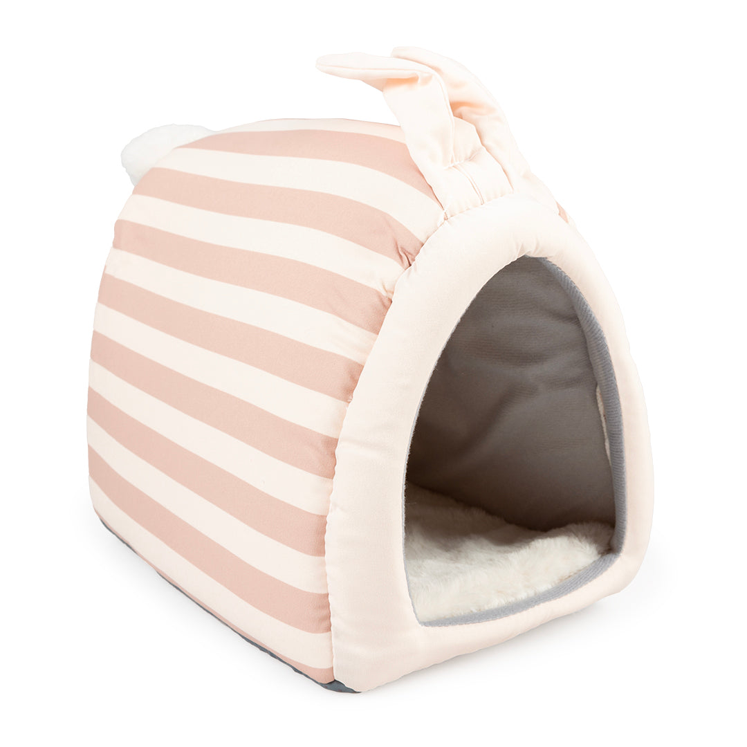 Striped konijnenhuis pluche Meerkleurig