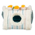 Striped triangel huis pluche Meerkleurig S