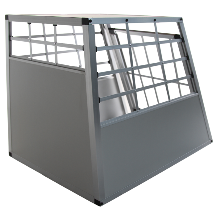 TOPMAST AUTOBENCH ELLIPSE - MEDIUM - 69 X 54 X 50 CM - LICHTGRIJS - ALUMINIUM REISBENCH